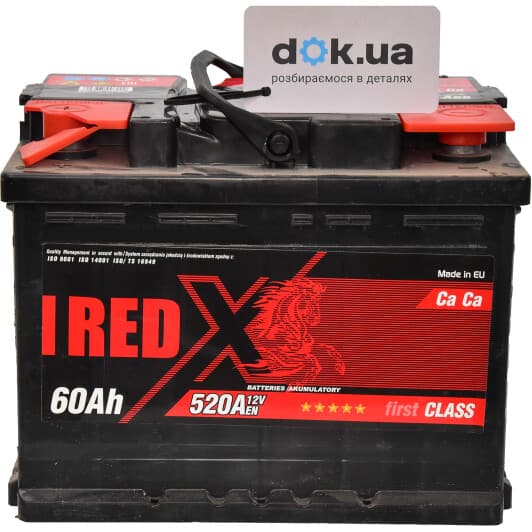 Аккумулятор RED X 6 CT-60-L First Class 55581rx
