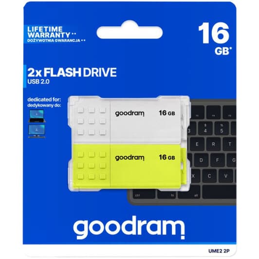 Флешка Goodram UME2 Mix (2 шт) 16 ГБ