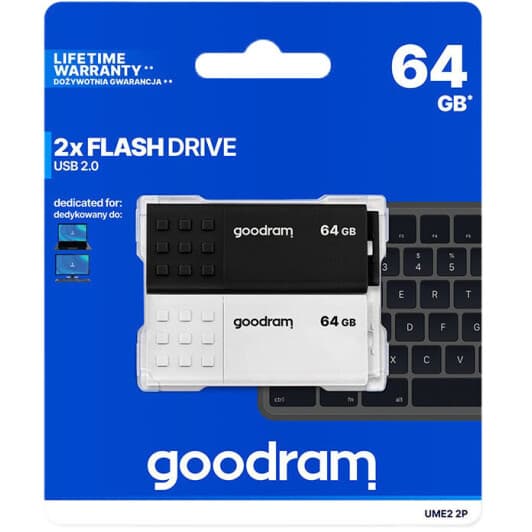 Флешка Goodram UME2 Mix (2 шт) 64 ГБ