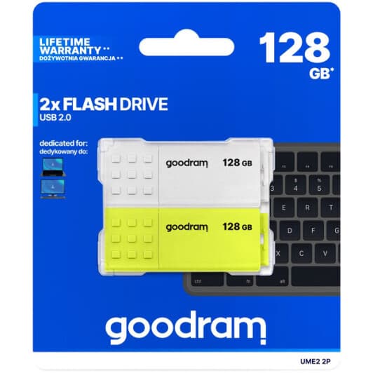 Флешка Goodram UME2 Mix (2 шт) 128 ГБ