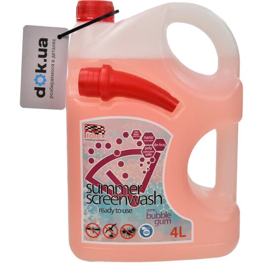 Омивач скла Profex літній 0 °С bubble gum (4 л)