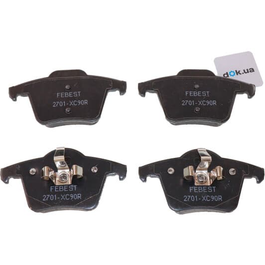 2701XC90R Febest Тормозные колодки для Volvo XC90
