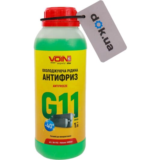 Voin G11 зеленый -40 °C, 1 л (VA-1112) готовый антифриз