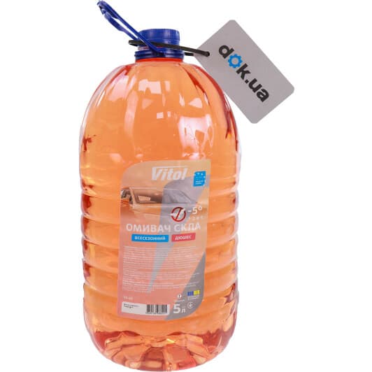 Омивач скла Vitol всесезонний -5 °С дюшес (5 л)