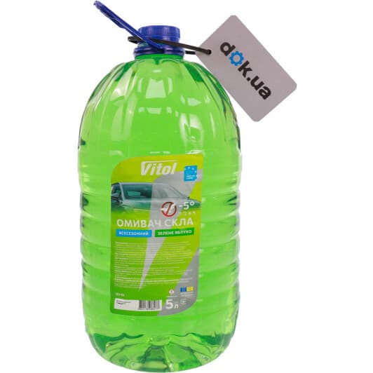 Омивач скла Vitol всесезонний -5 °С яблуко (5 л)