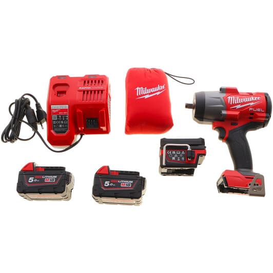 Гайкокрут акумуляторний Milwaukee M18 FHIWF2F12MC-502X (2 акумулятори + ЗП + чохол)