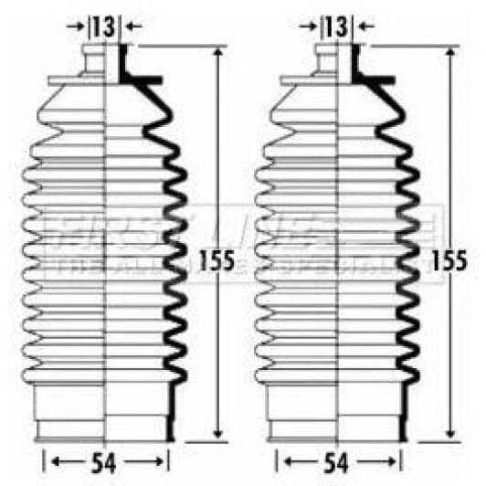 ja201duster MSG Пыльник рулевой рейки