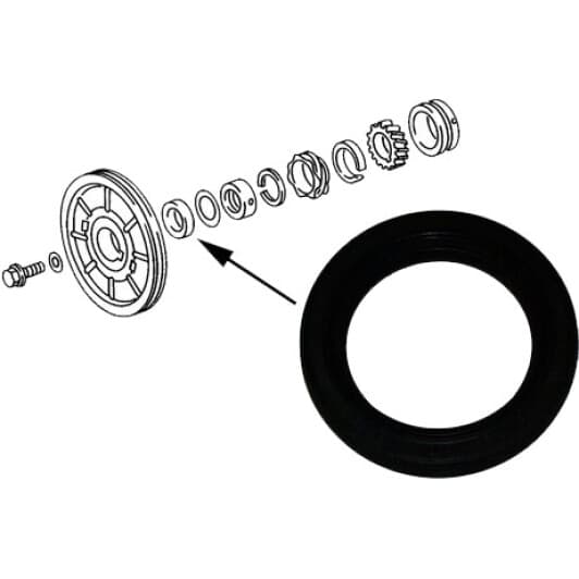 1119500700 JP Group Сальник колінчастого вала