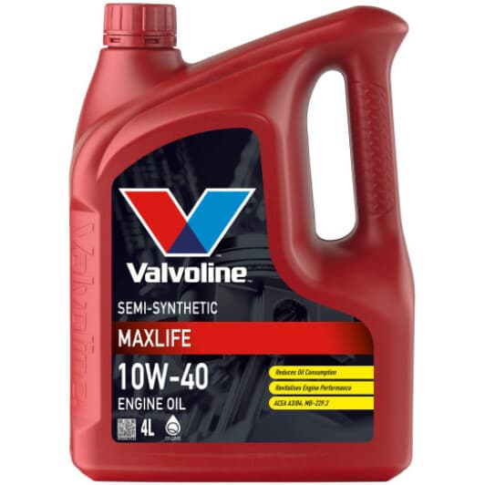 Valvoline MaxLife 10W-40 (4 л) моторное масло