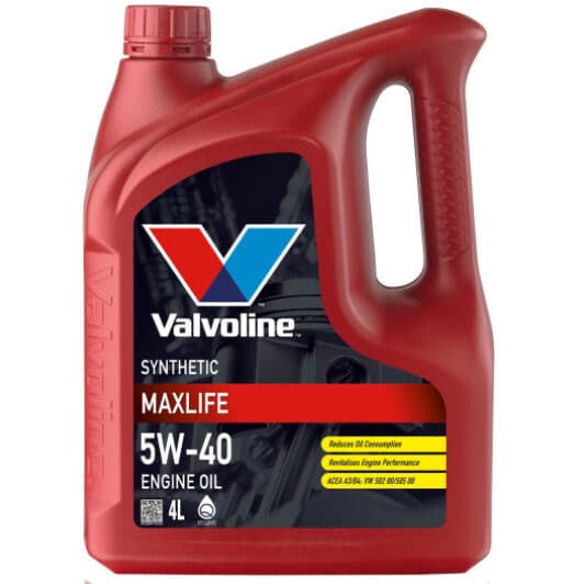 Valvoline MaxLife 5W-40 (4 л) моторна олива