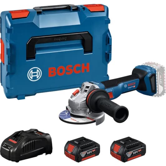 Болгарка аккумуляторная Bosch GWS 18V-11 Professional (2 аккумулятора + ЗУ + чехол) 125 мм