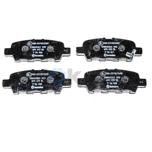 P 56 068 Brembo Гальмівні колодки