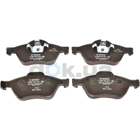 0 986 494 034 Bosch Гальмівні колодки
