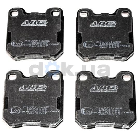 C2X001ABE ABE Тормозные колодки