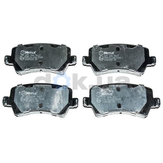025 244 9617 Meyle Тормозные колодки