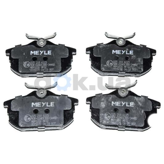 025 218 6115 Meyle Тормозные колодки
