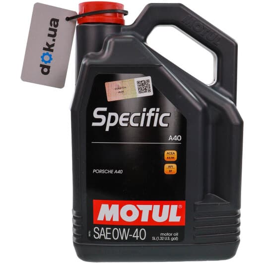 Motul Specific A40 0W-40 (5 л) моторное масло
