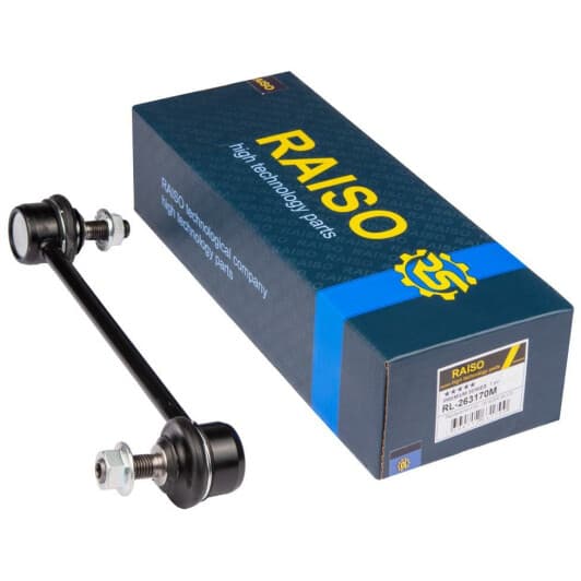 rl263170m RAISO Стійка стабілізатора передня Mazda Premacy/323 VI 98-05 (L190mm)