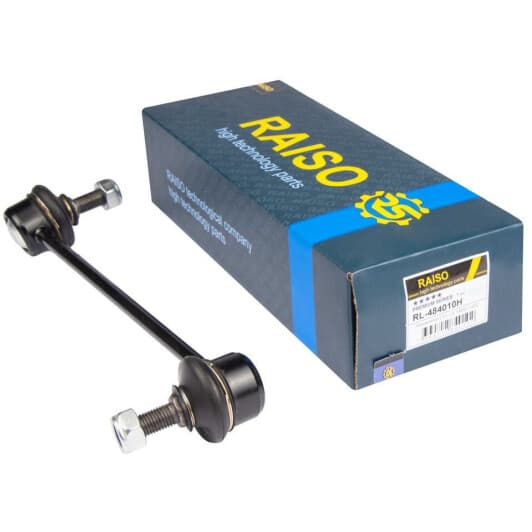 rl484010h RAISO Стійка стабілізатора передня пр. Hyundai i20/ix20/Kia Picanto II/Venga 08- (L216mm)