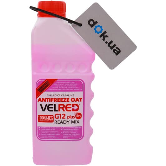 Velnord Velred READY MIX G12+ червоний -38 °C готовий антифриз