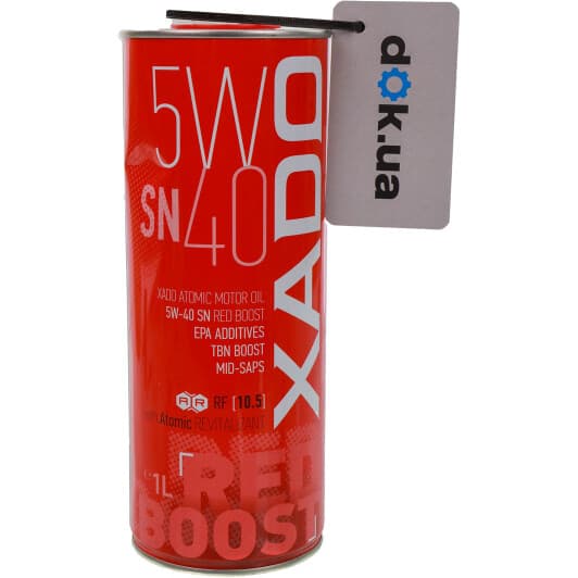 Масло Xado Atomic Oil SN RED BOOST 5W-40