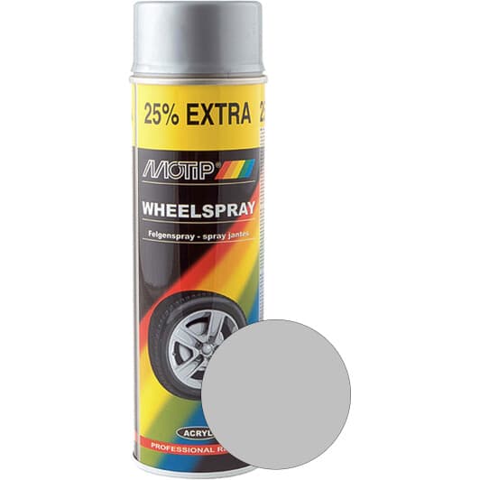 Аерозольна фарба Motip Wheel Paint Silver глянсова 500 мл
