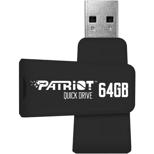 Флешка Patriot Quick Drive 64 ГБ PSF64GQDBK3USB