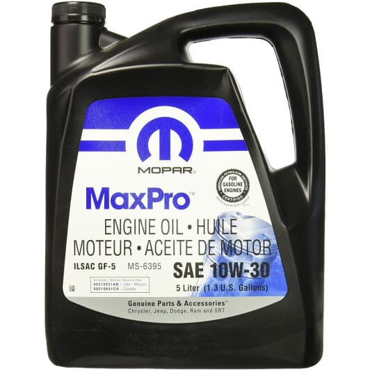 Mopar MaxPro 10W-30 (5 л) моторное масло
