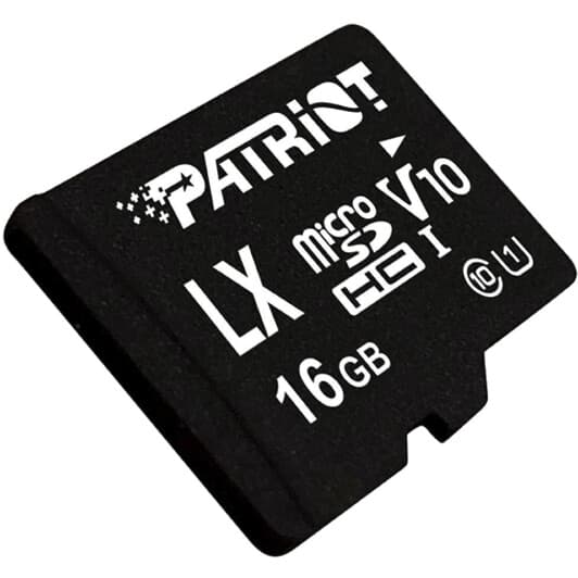 Карта памяти Patriot LX Series microSDHC 16 ГБ