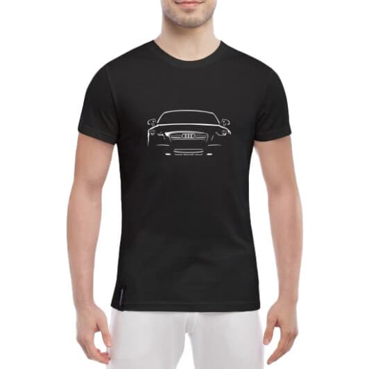 Футболка мужская Globuspioner классическая Audi TT черный спереди