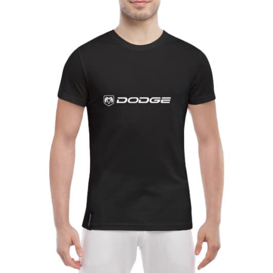 Футболка мужская Globuspioner классическая Dodge черный спереди