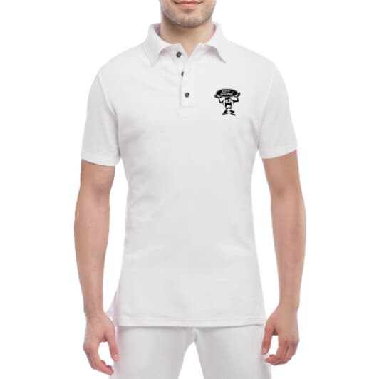 Футболка чоловіча Globuspioner поло Ford Boy біла принт спереду
