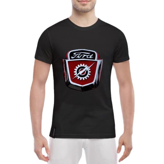 Футболка мужская Globuspioner классическая Ford F100 черный спереди