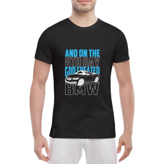 Футболка мужская Globuspioner классическая BMW 8th Day черный спереди
