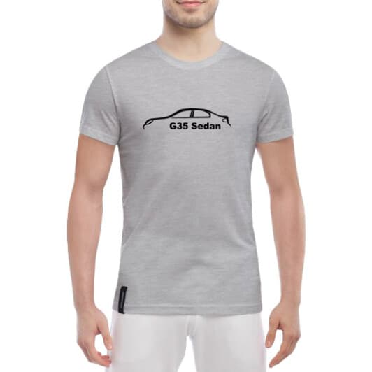 Футболка мужская Globuspioner классическая G 35 Sedan серый спереди