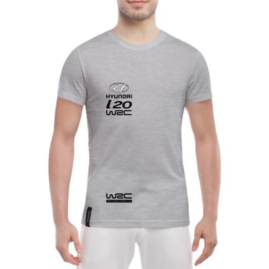 Футболка мужская Globuspioner классическая Huyndai WRS серый спереди