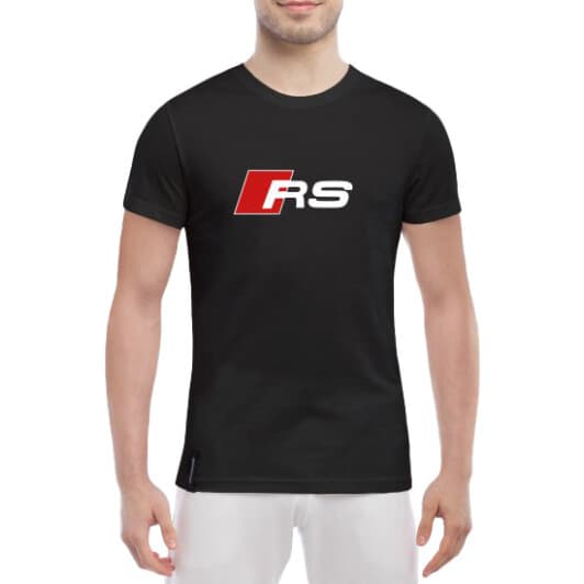 Футболка мужская Globuspioner классическая Audi RS Red черный спереди
