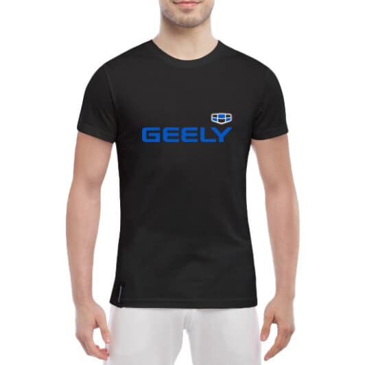 Футболка мужская Globuspioner классическая Geely Emgrand черный спереди
