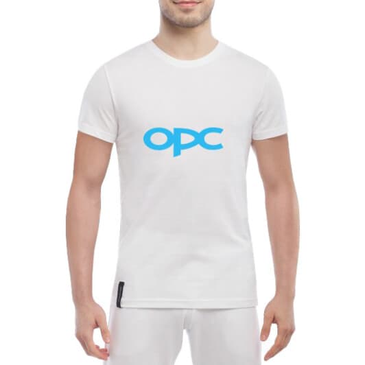 Футболка чоловіча Globuspioner класична Opel Astra Opc біла принт спереду
