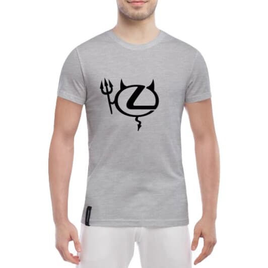 Футболка чоловіча Globuspioner класична Lexus Devil Logo сіра принт спереду
