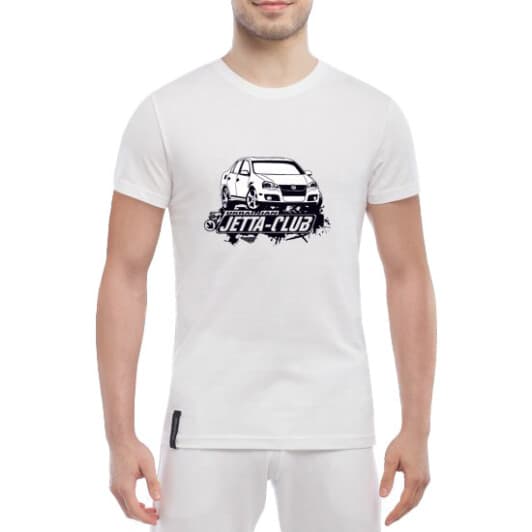 Футболка мужская Globuspioner классическая Jetta Сlub белый спереди