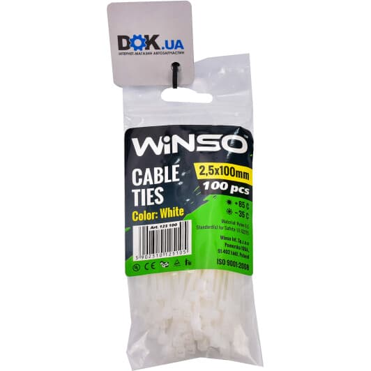 Стяжка Winso 125100 100 мм 2,5 мм 100 шт