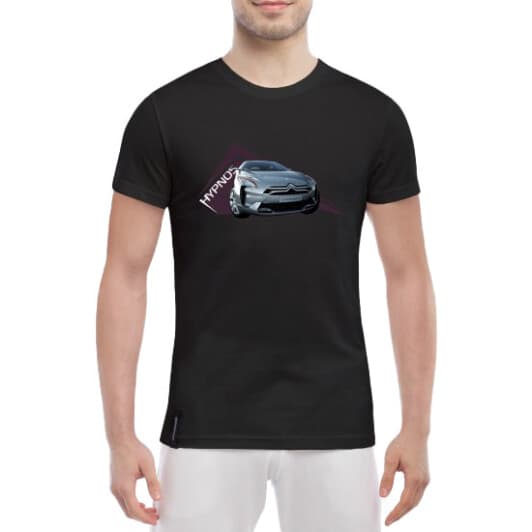 Футболка чоловіча Globuspioner класична Citroen Hypnos чорна принт спереду