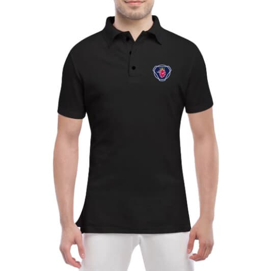 Футболка мужская Globuspioner поло Scania Big Logo v2 черный спереди