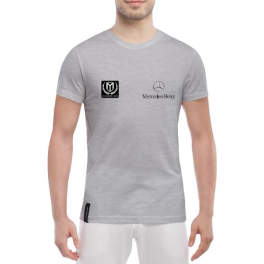 Футболка чоловіча Globuspioner класична Mansory сіра принт спереду