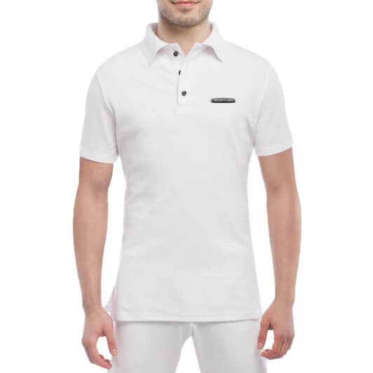 Футболка мужская Globuspioner поло Freightliner белый спереди