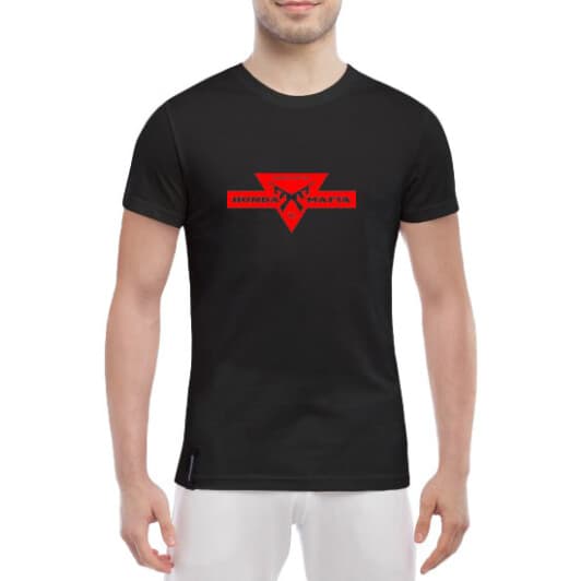 Футболка мужская Globuspioner классическая Honda Mafia черный спереди