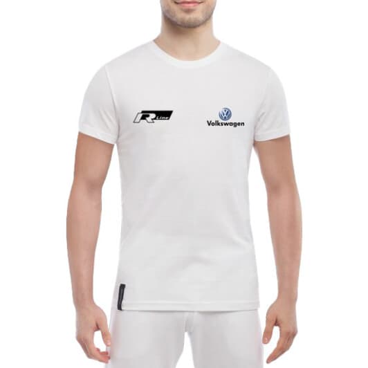 Футболка мужская Globuspioner классическая Volkswagen R Line белый спереди