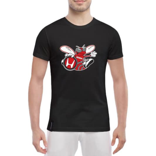 Футболка мужская Globuspioner классическая Honda Hornets черный спереди