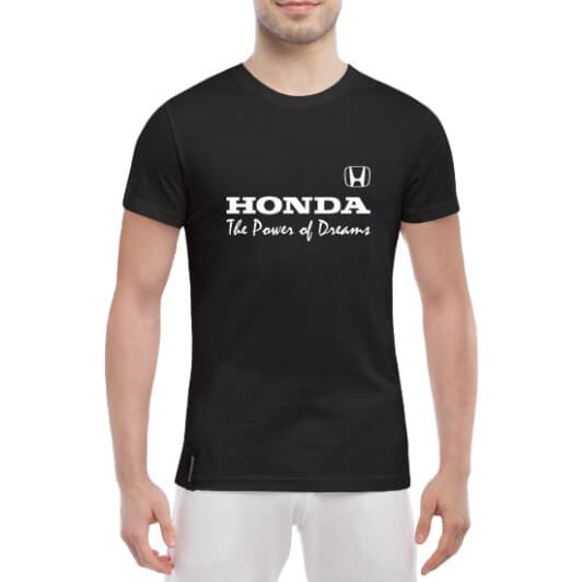 Футболка мужская Globuspioner классическая Honda Slogans черный спереди